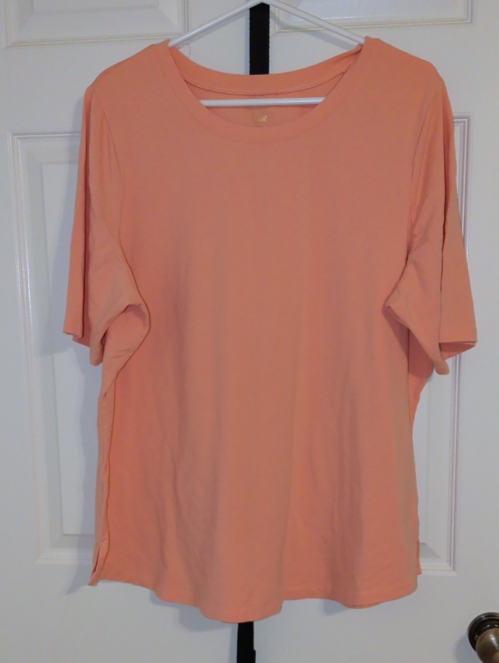 Belle by Kim Gravel Peach Short-Sleeve Crewneck Tee